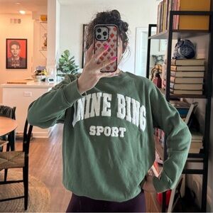 Anine Bing Olive Green Knit Top